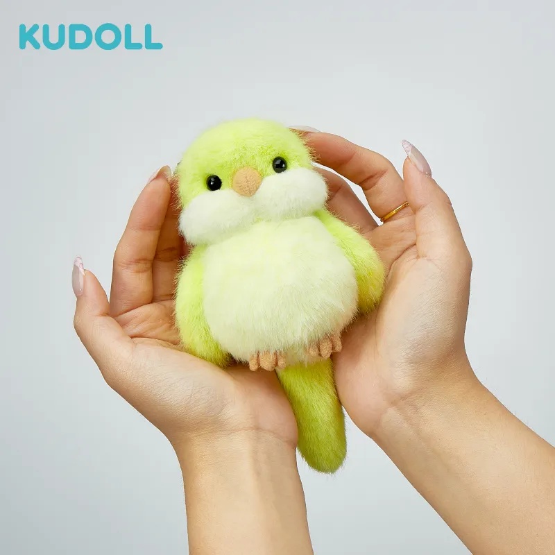 KUDOLL库岛｜16型人格MBTI翠影绿肉桂和尚鹦鹉毛绒挂件