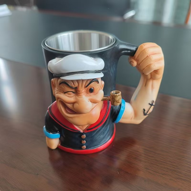 大力水手复古马克杯