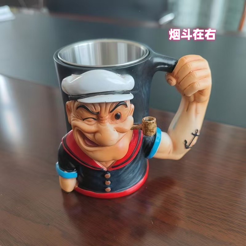 大力水手复古马克杯