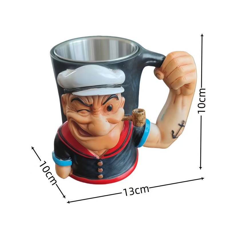 大力水手复古马克杯