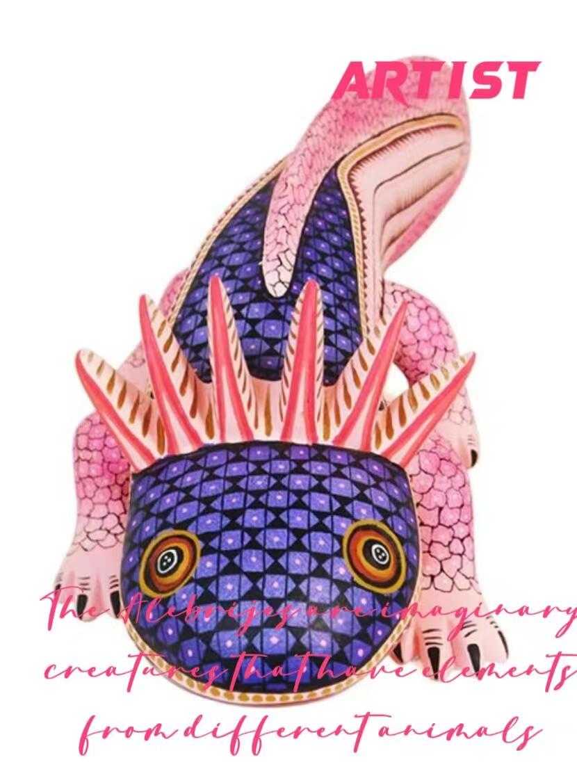墨西哥&middot;Alebrijes｜爱波瑞吉灵性使者奇幻动物木雕