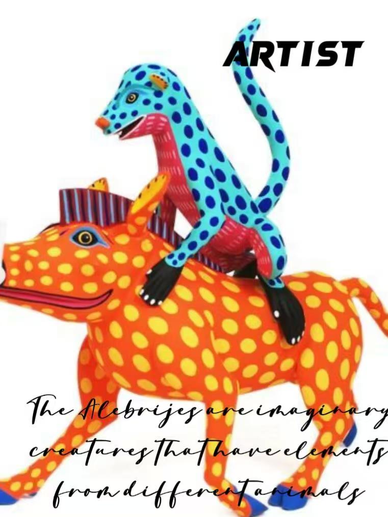 墨西哥&middot;Alebrijes｜爱波瑞吉灵性使者奇幻动物木雕