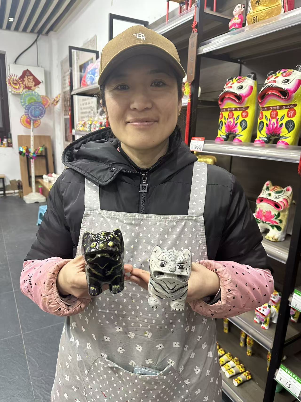 莒国魏氏非遗泥塑｜泥叫虎涂绘升级款-魏爷爷店铺直发