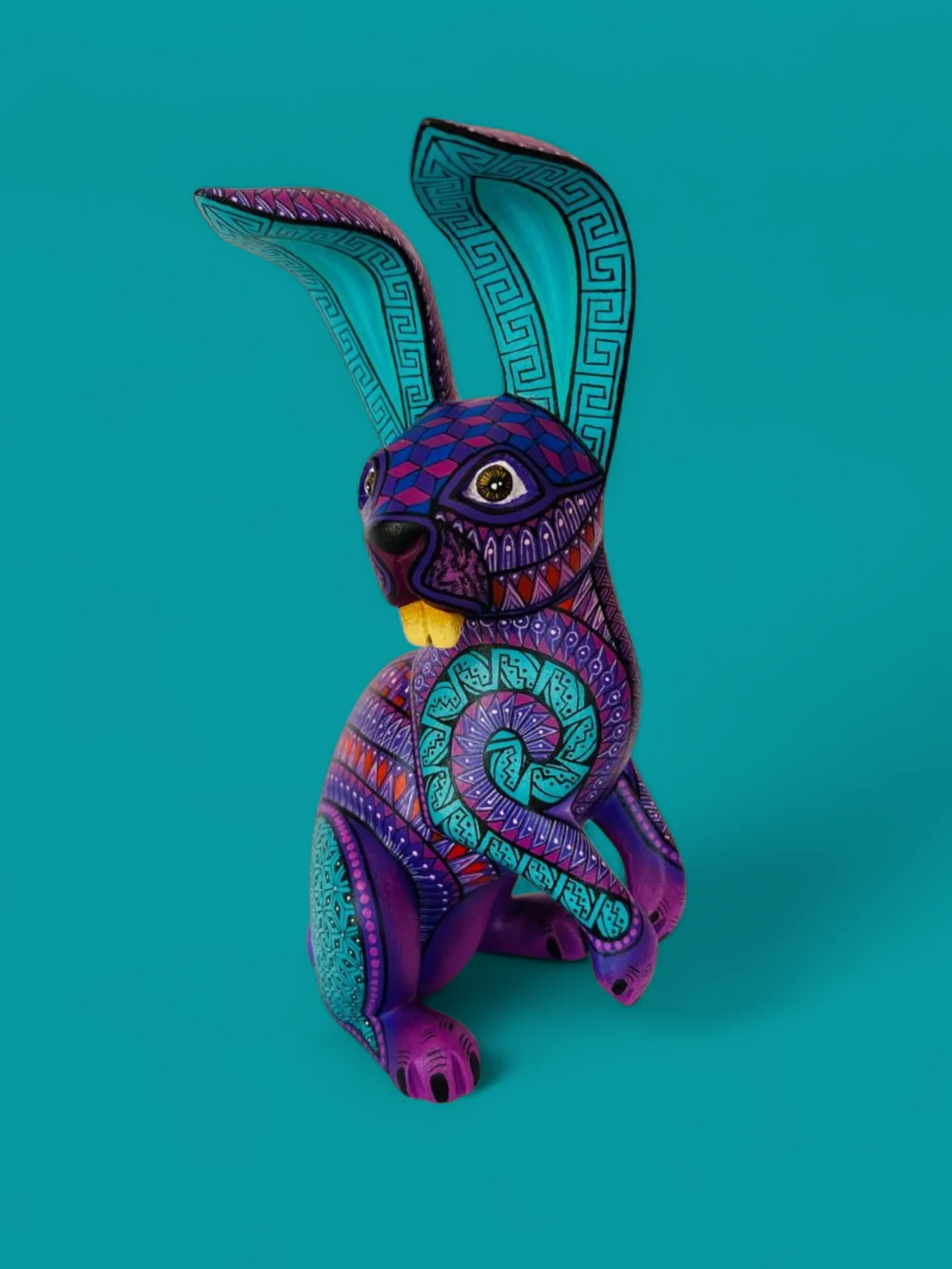 Alebrije｜兔子神兽木雕