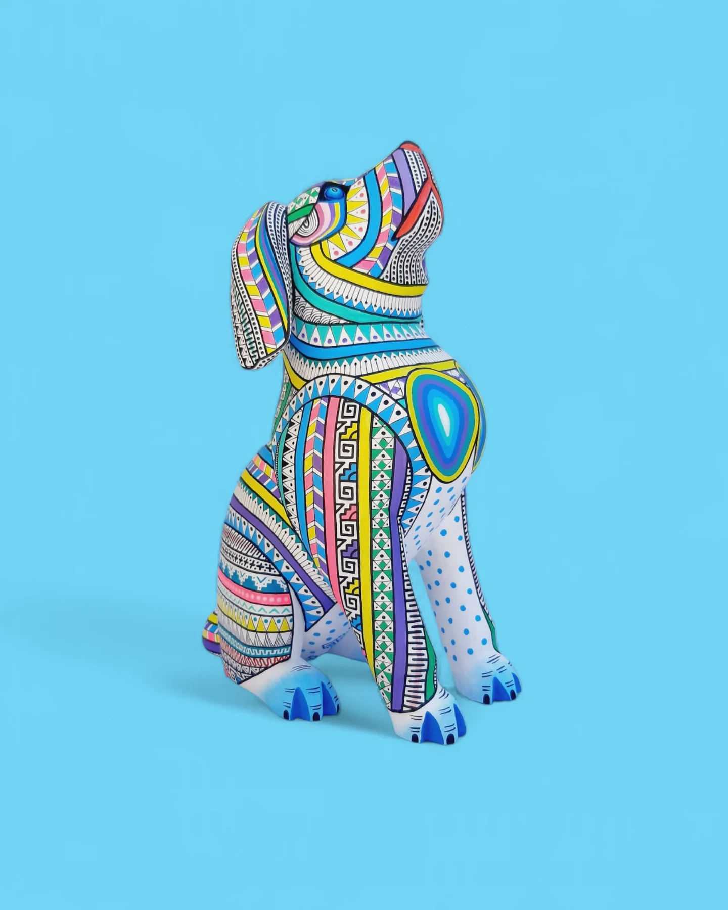 Alebrije｜粉彩狗狗神兽