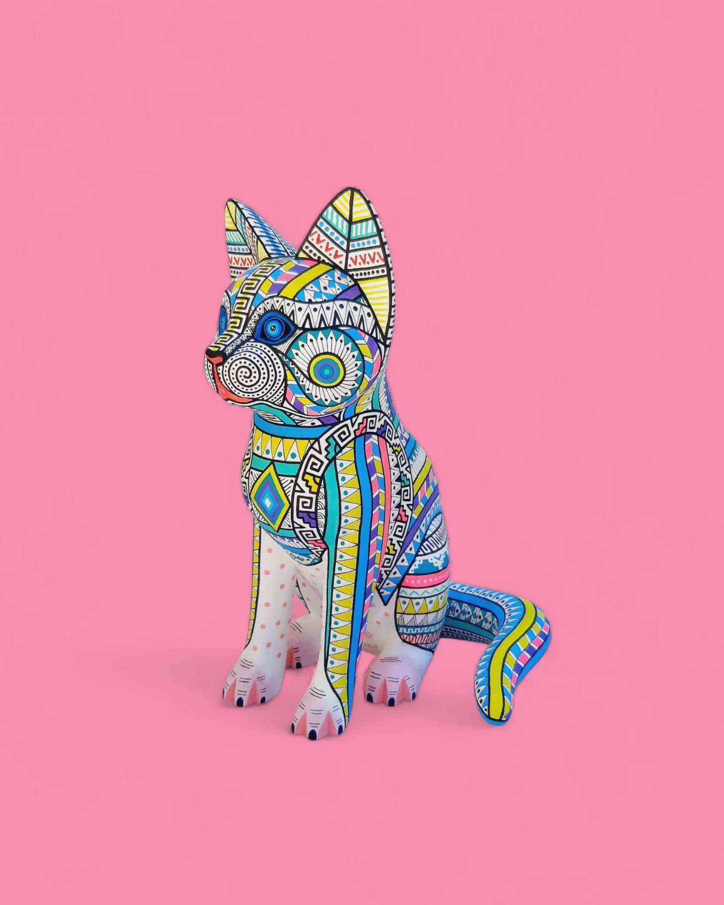 Alebrije｜粉彩猫咪神兽