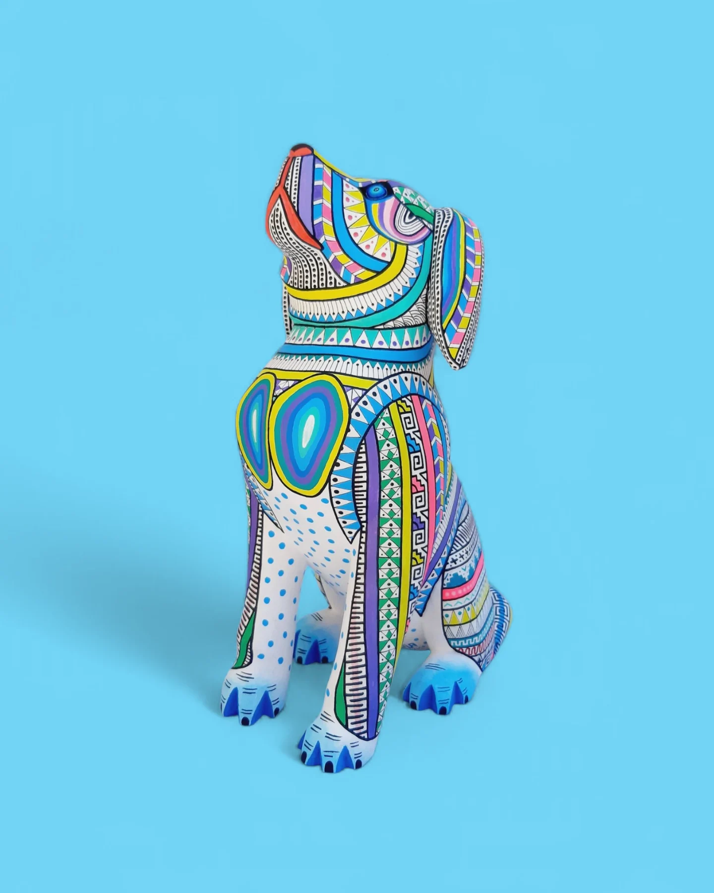 Alebrije｜粉彩狗狗神兽