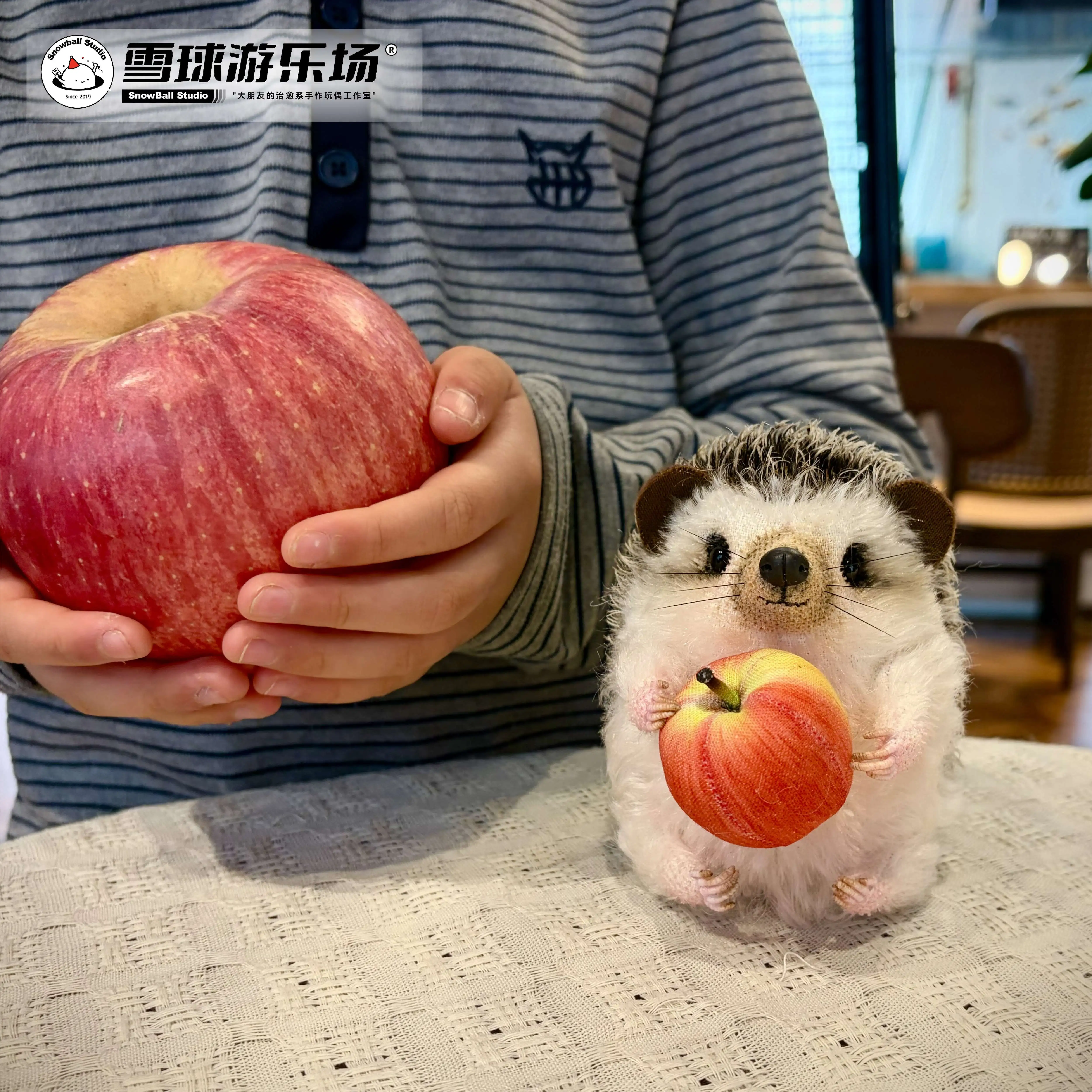 雪球游乐场｜刺猬大福材料包-德国steiff刺猬皮毛