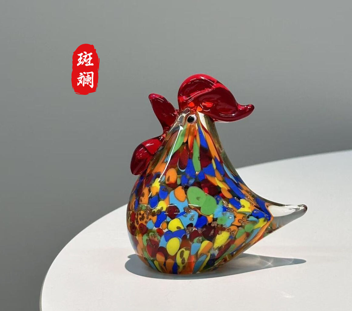 HARES HOME ｜非遗手工琉璃鸡摆件