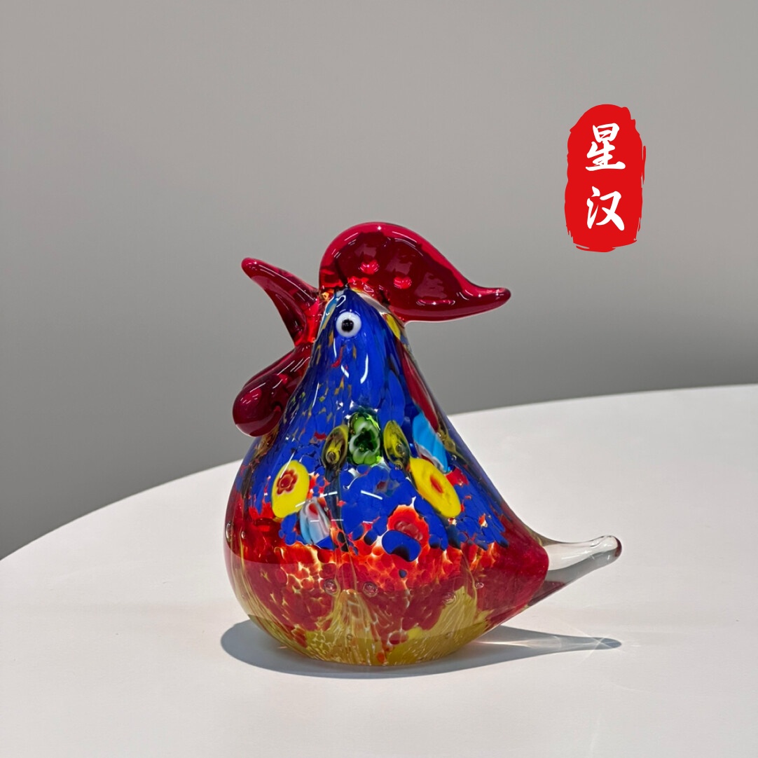 HARES HOME ｜非遗手工琉璃鸡摆件-星汉丹霞