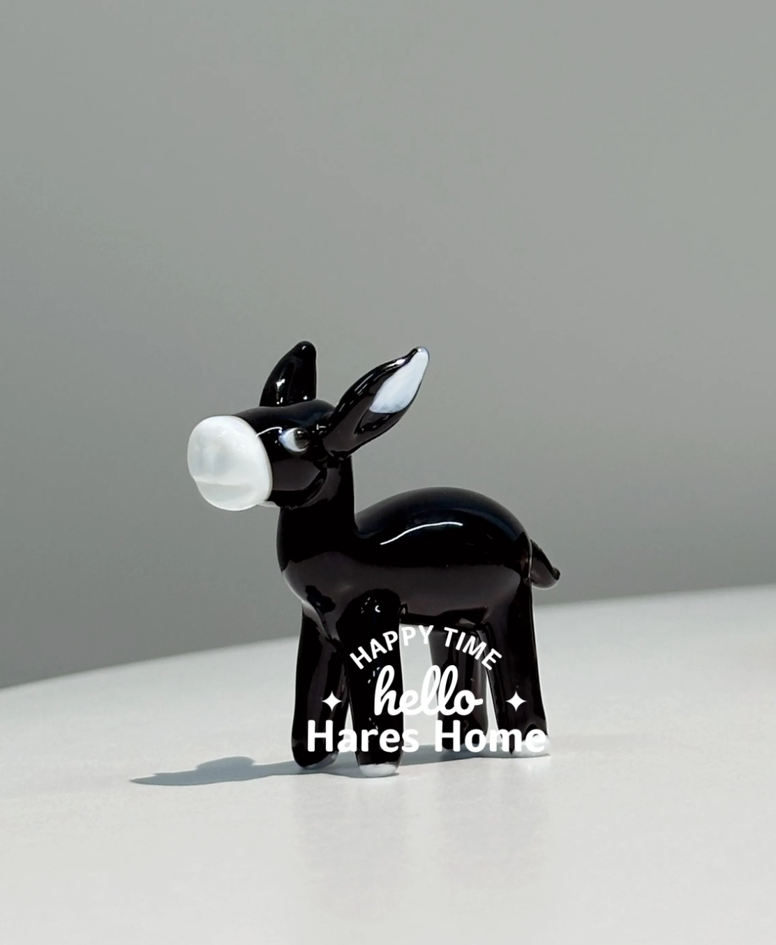 HARES HOME ｜手工琉璃小驴摆件