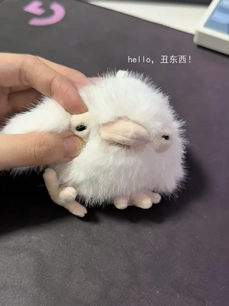 辛安小角落｜茶色蟆口鸱困困瞌睡幼鸟挂件