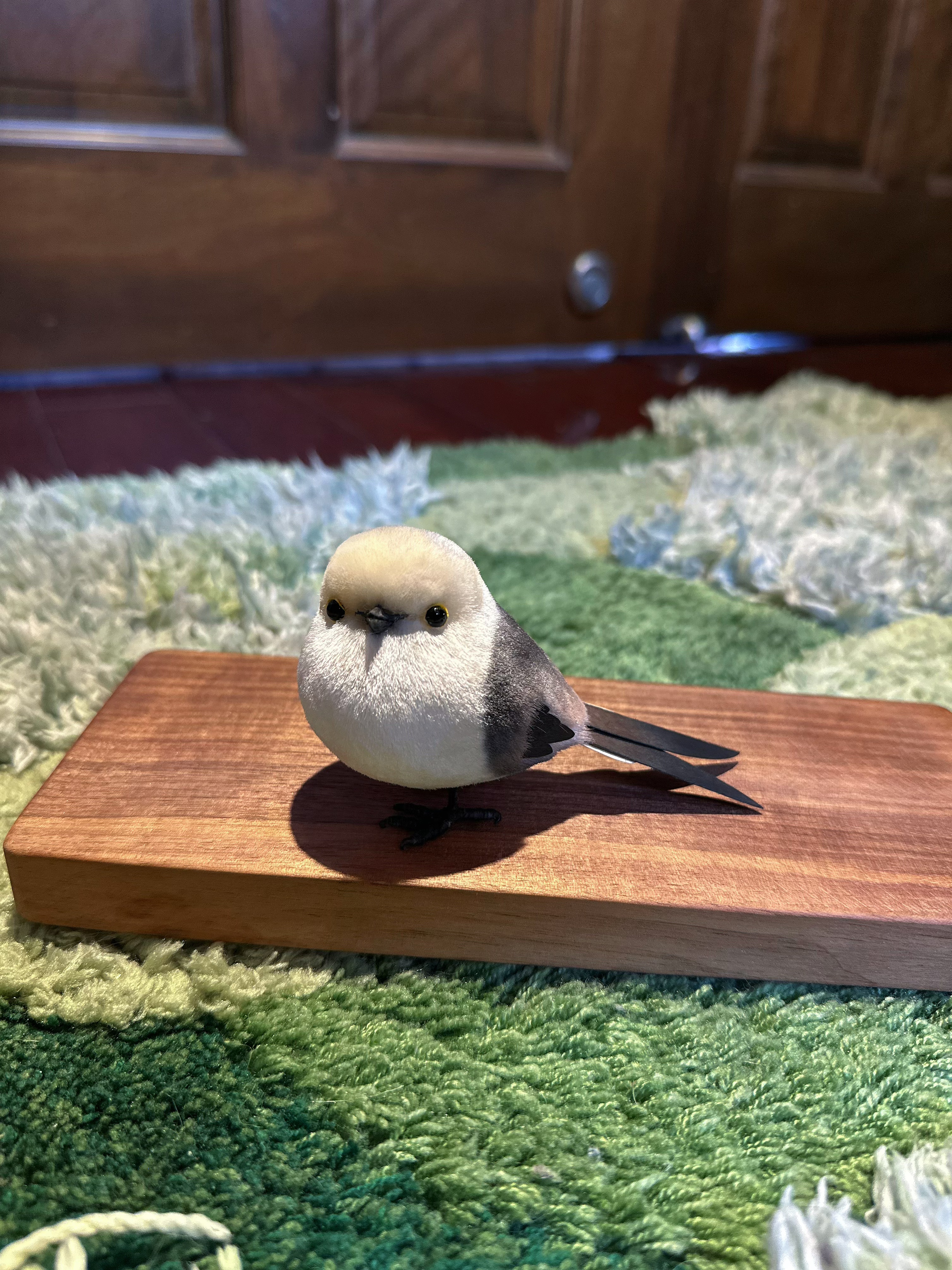 Silk‑Velvet Ronghua Craft: Squishy Chubby Little Titmouse