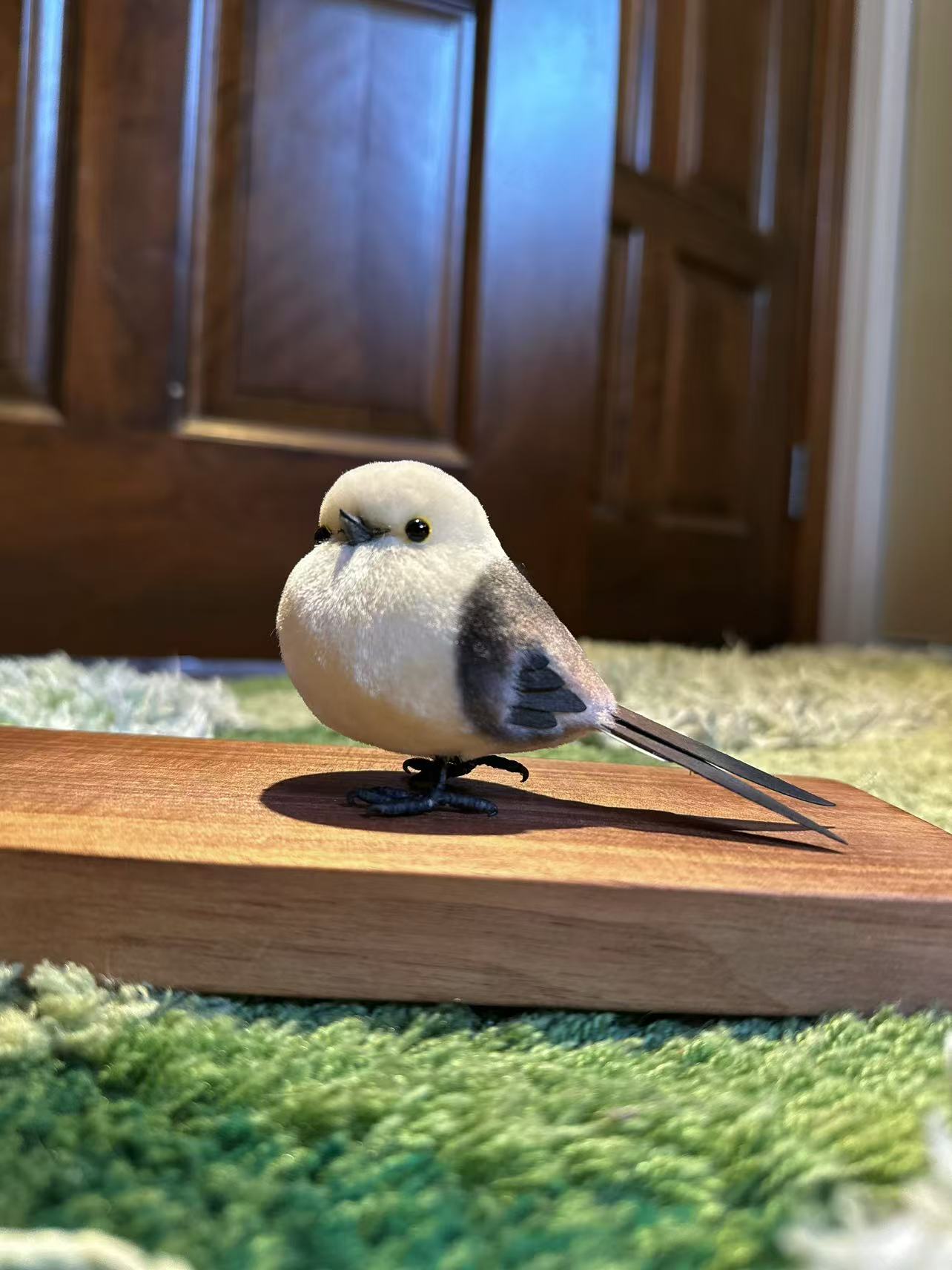 Silk‑Velvet Ronghua Craft: Squishy Chubby Little Titmouse