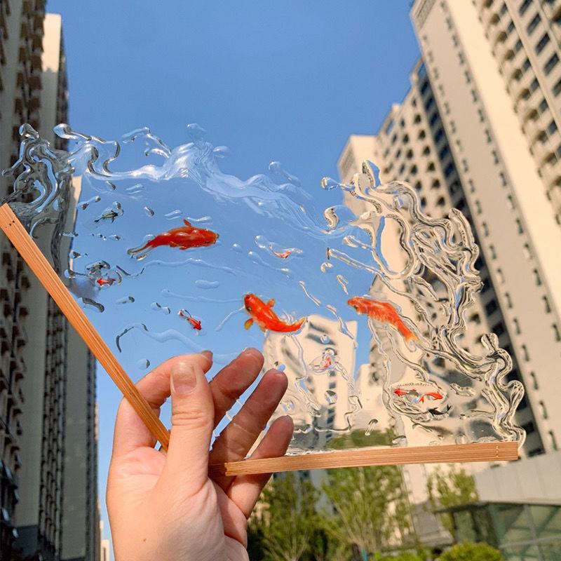 锦鲤水扇🪭材料包