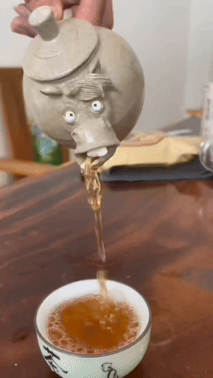 疯狂的驴茶壶：口出水