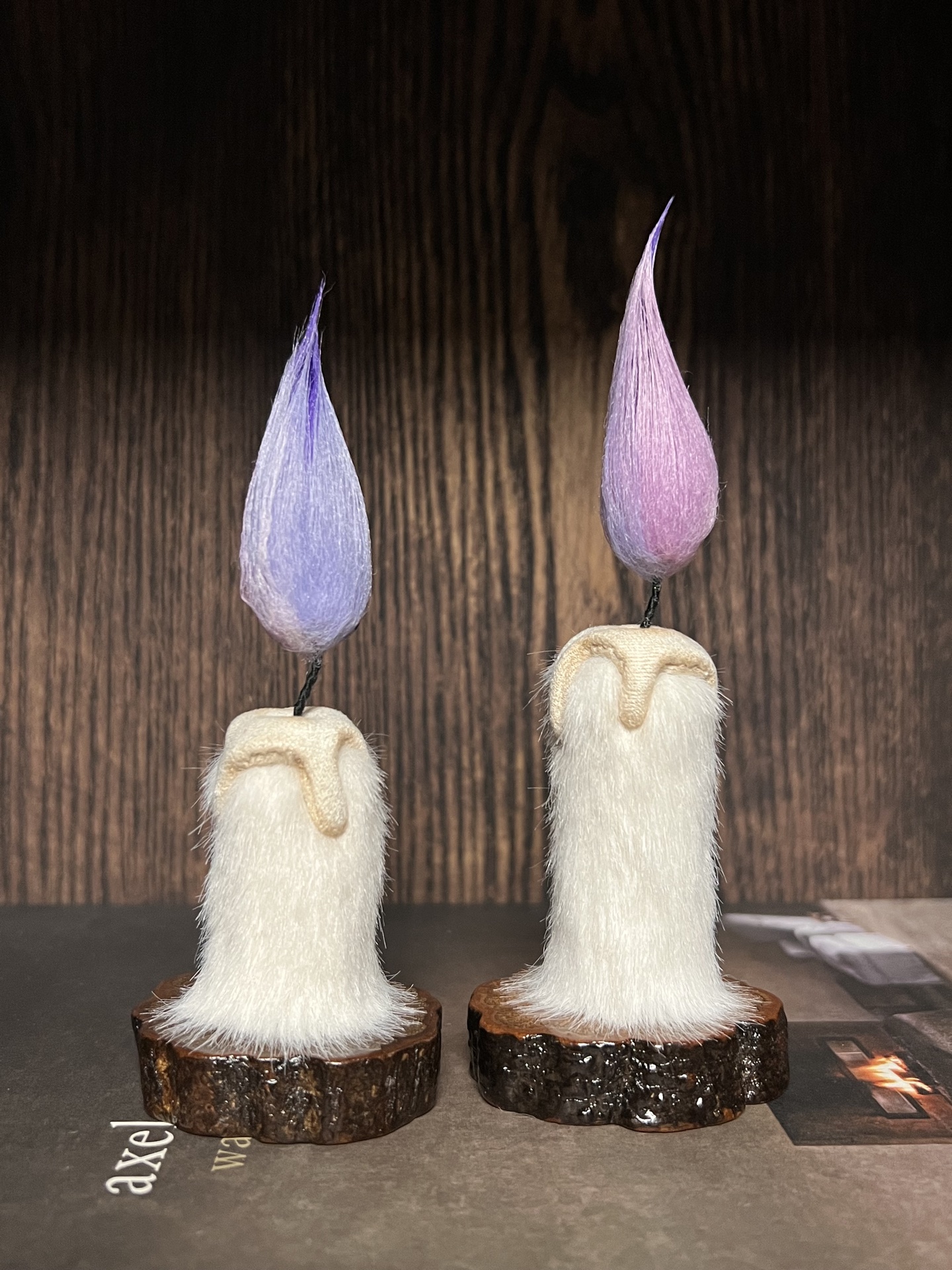 紫色泪眼蜡烛