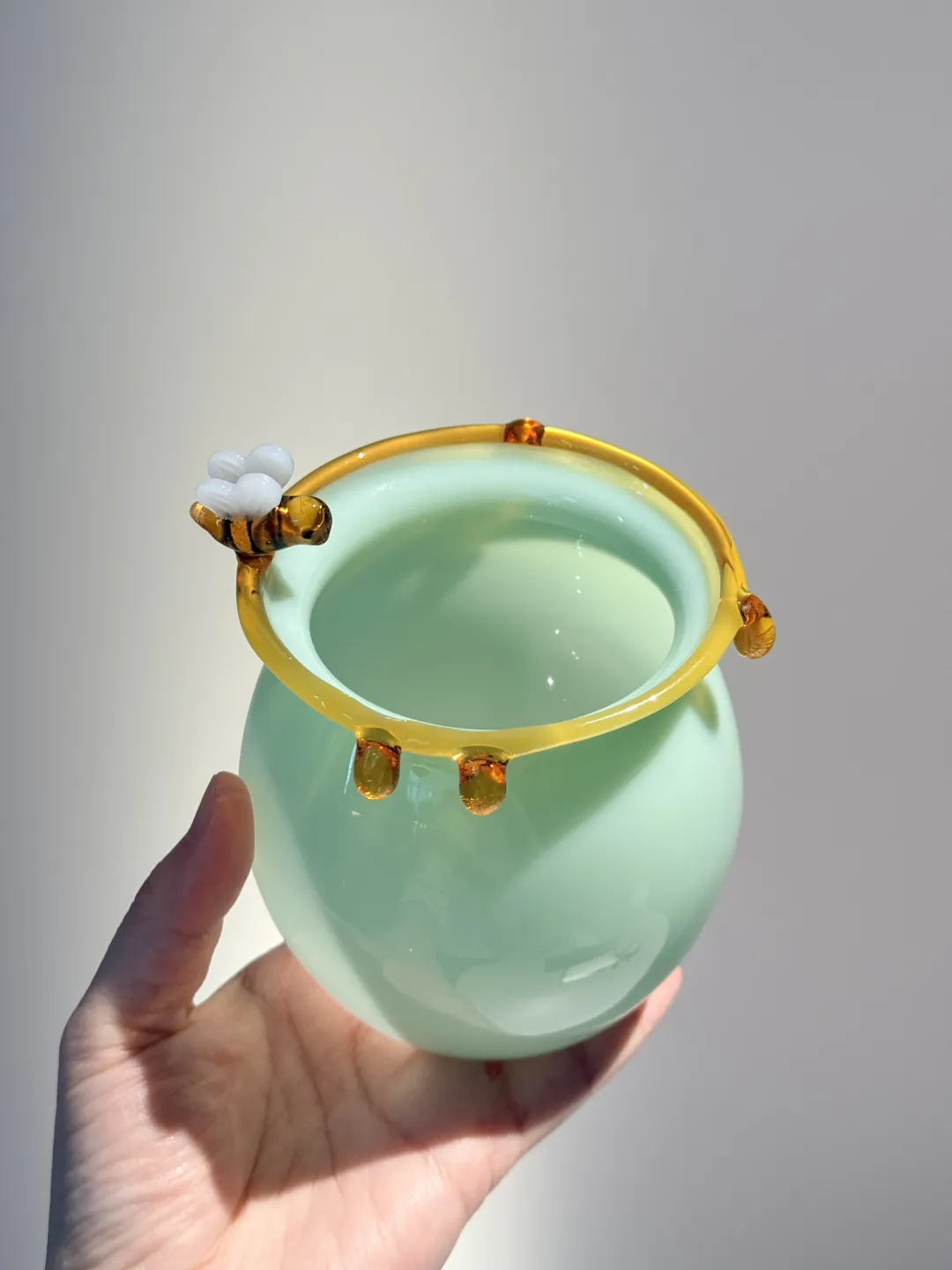 Hares｜蜜蜂罐杯玻璃杯 &middot; 黄色小号蜂