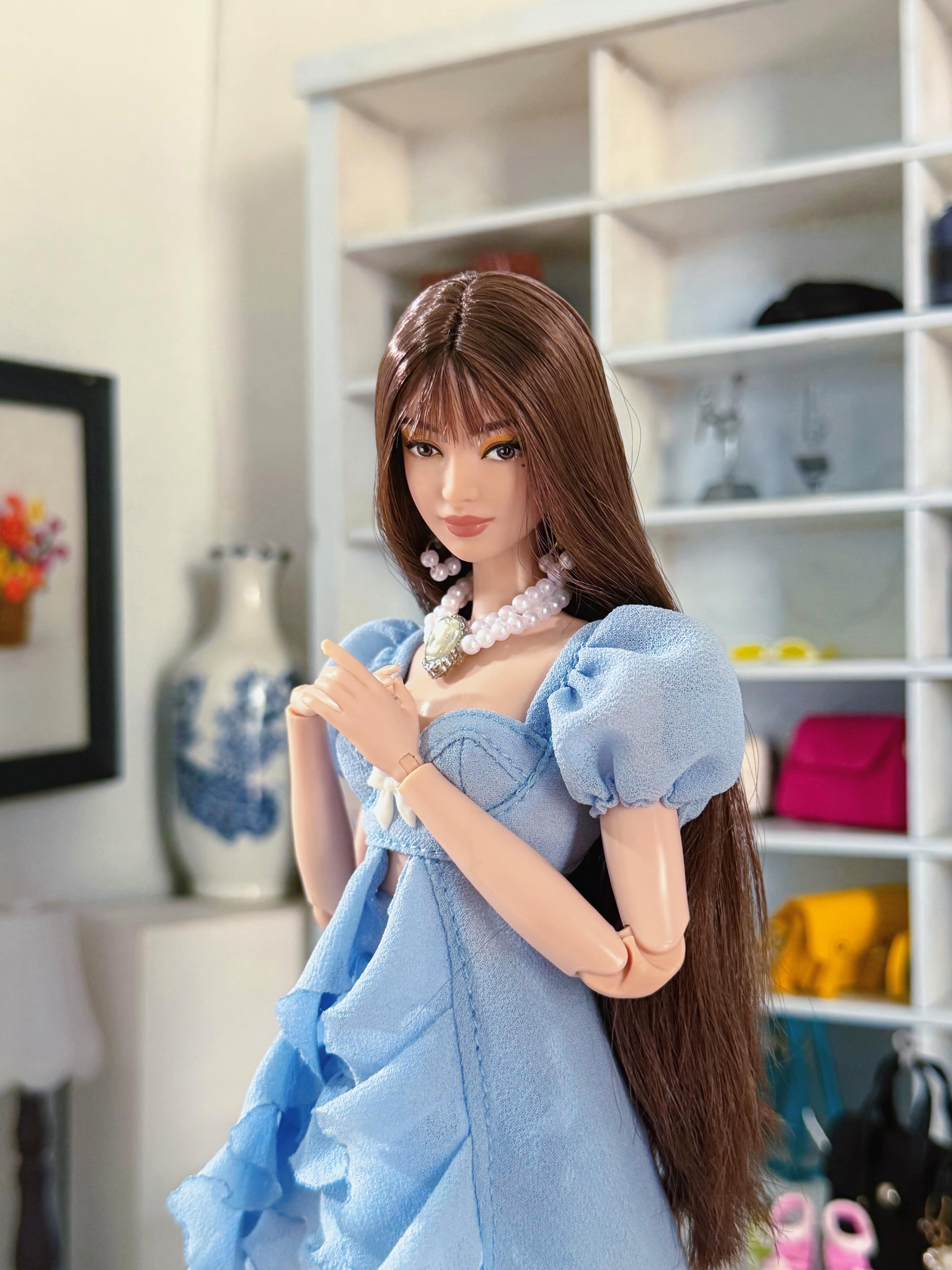 barbie拖尾裙，多色可选