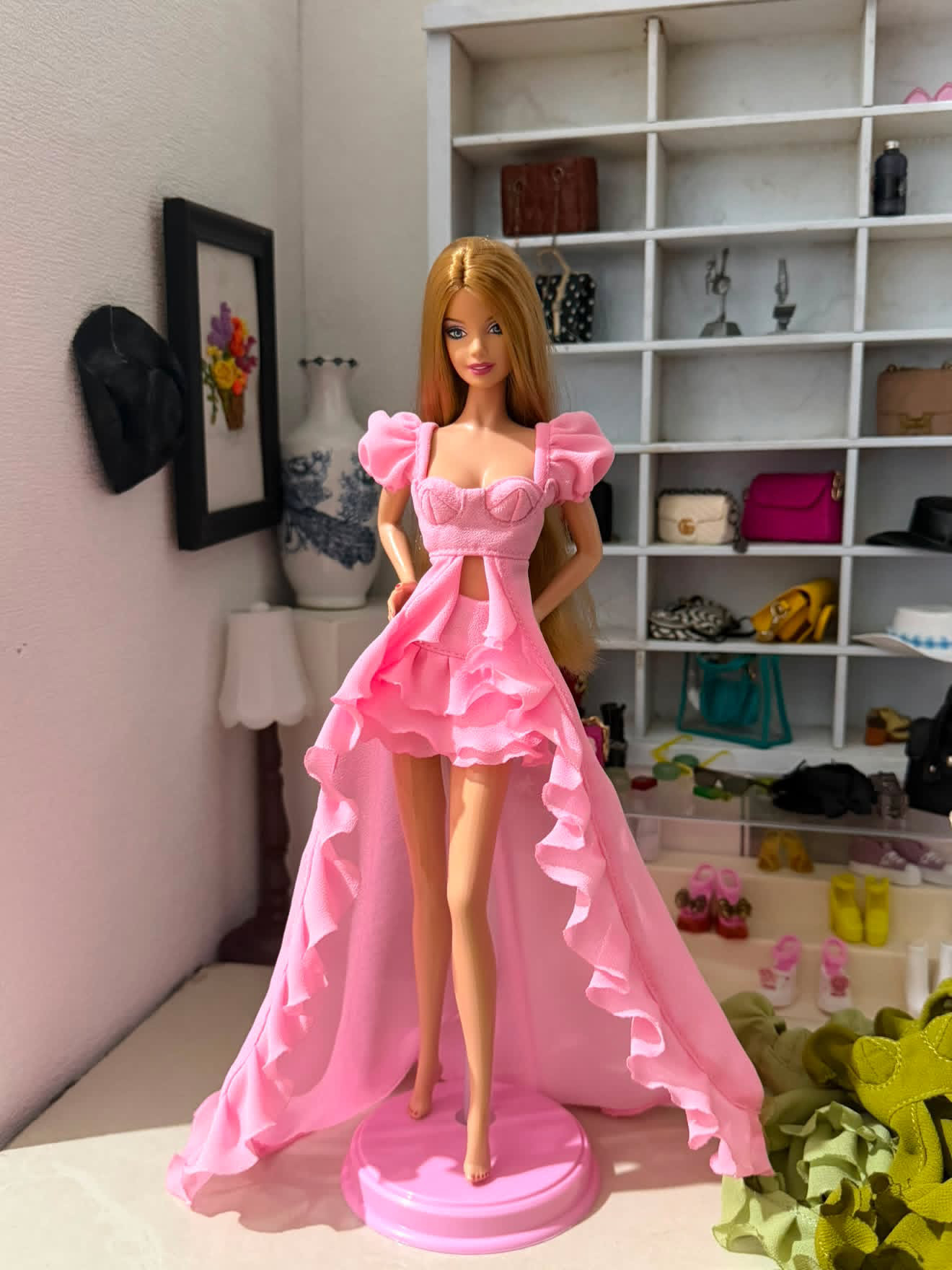 barbie拖尾裙，多色可选