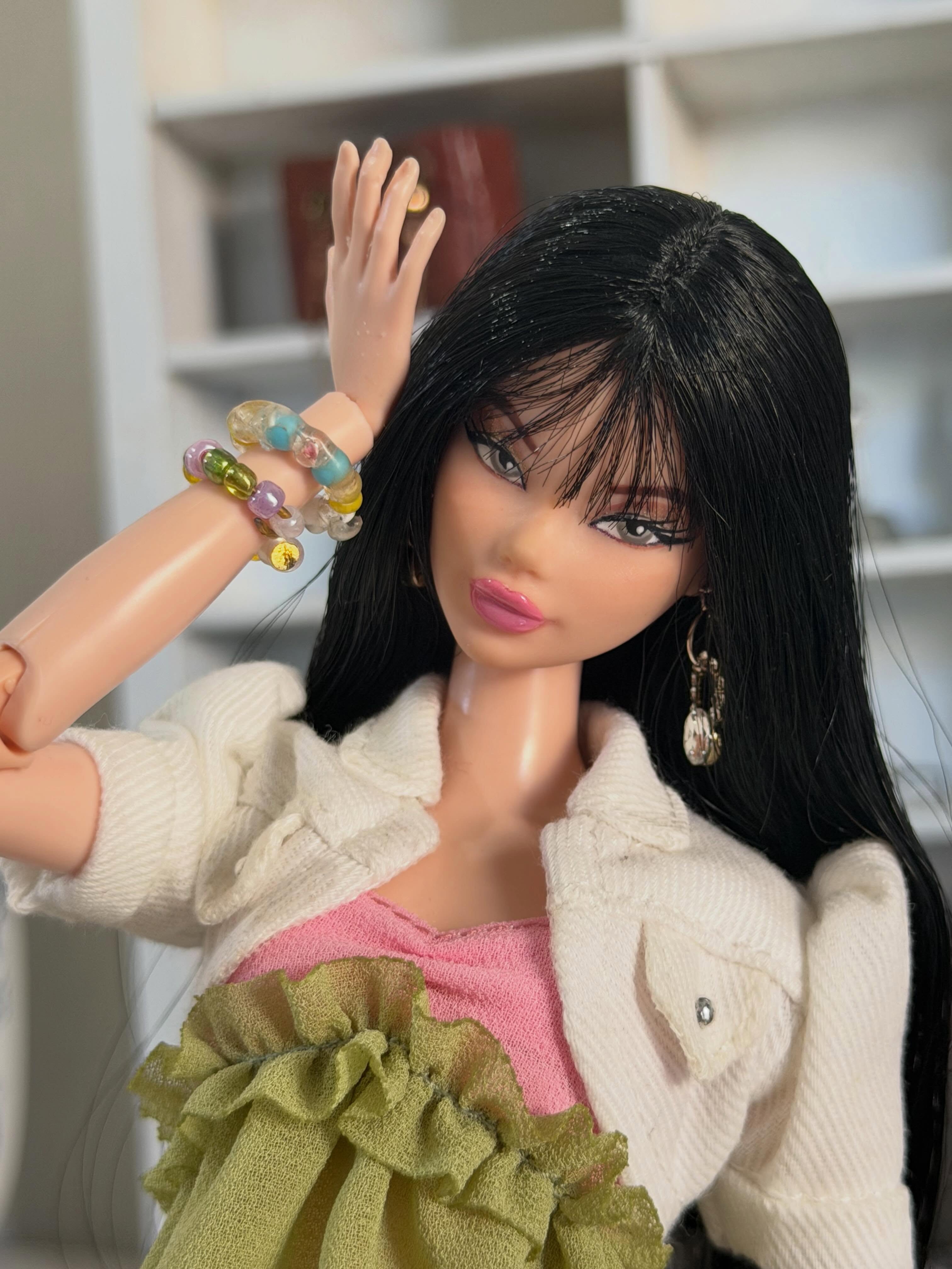 barbie Y2K甜辣混搭花边短裙Pasture Dollfit