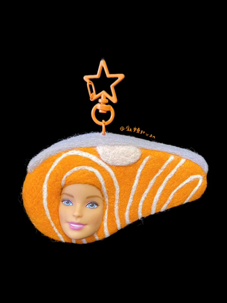 【三文鱼】Barbie芭比恶搞羊毛毡挂件包挂