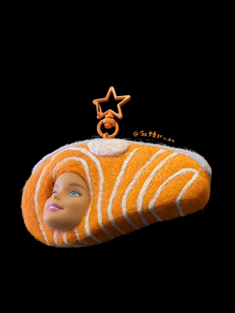 【三文鱼】Barbie芭比恶搞羊毛毡挂件包挂