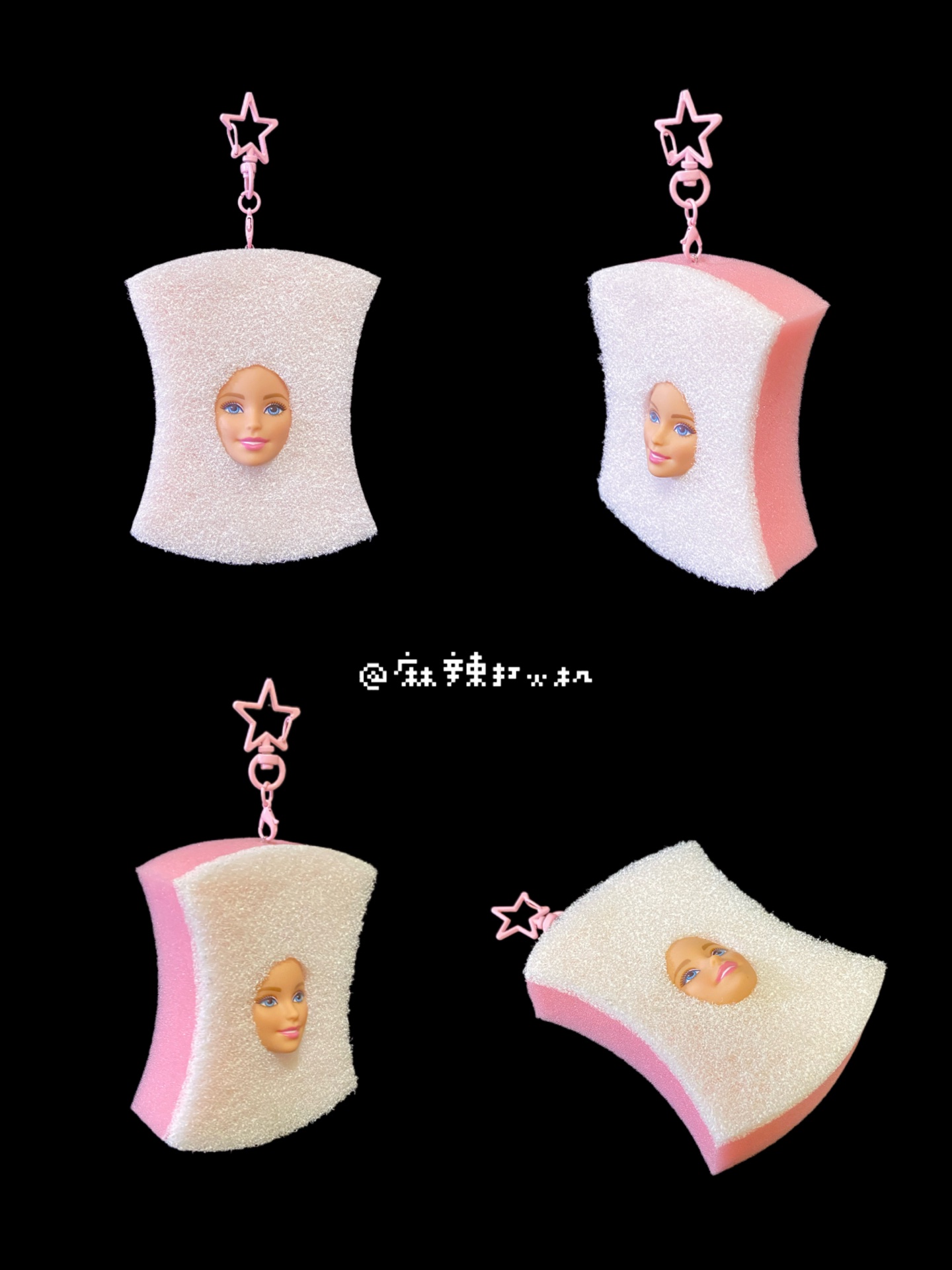【百洁布】Barbie芭比恶搞羊毛毡挂件包挂