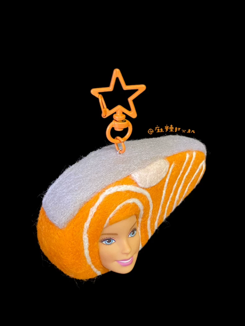 【三文鱼】Barbie芭比恶搞羊毛毡挂件包挂