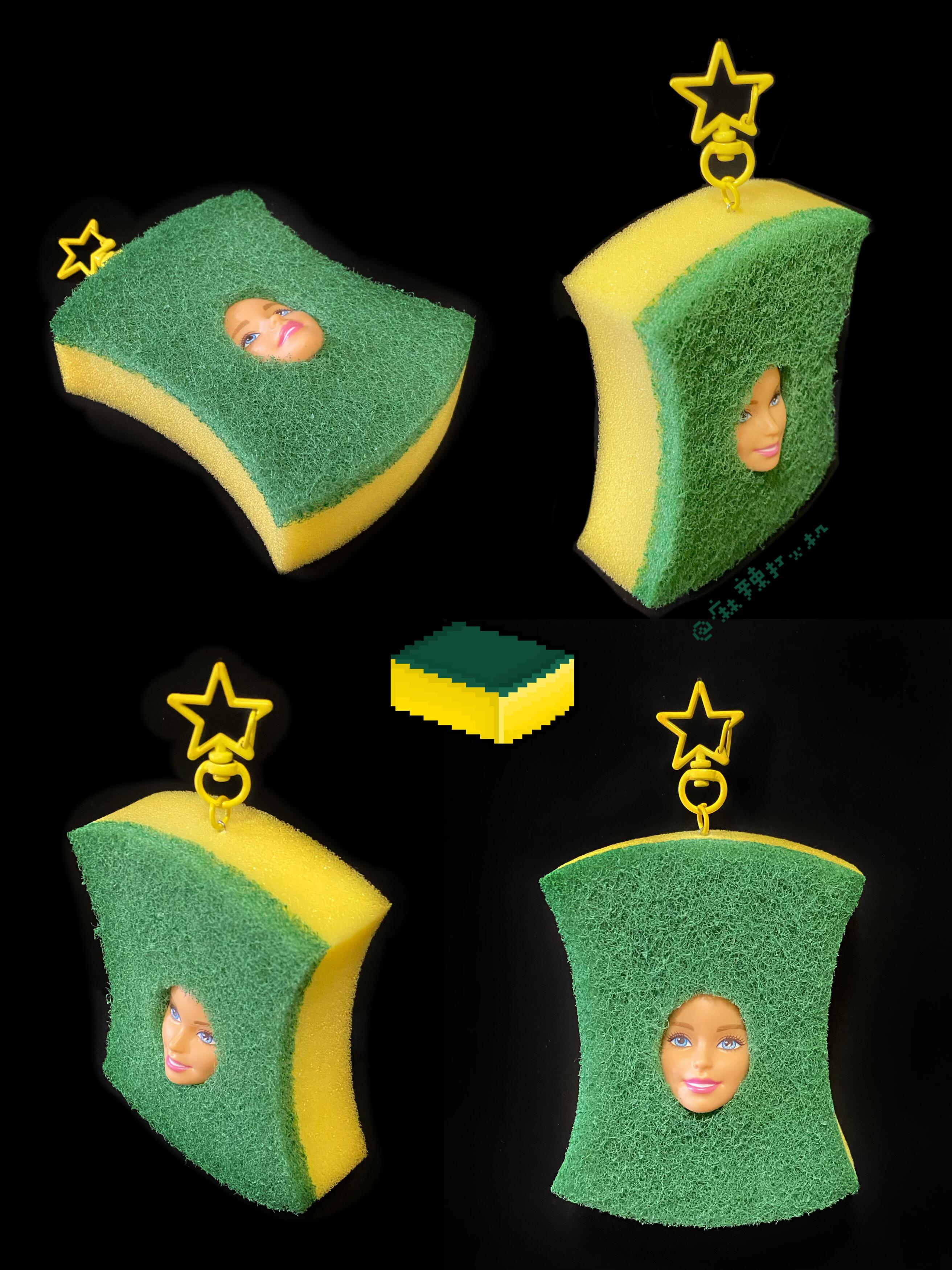 【百洁布】Barbie芭比恶搞羊毛毡挂件包挂