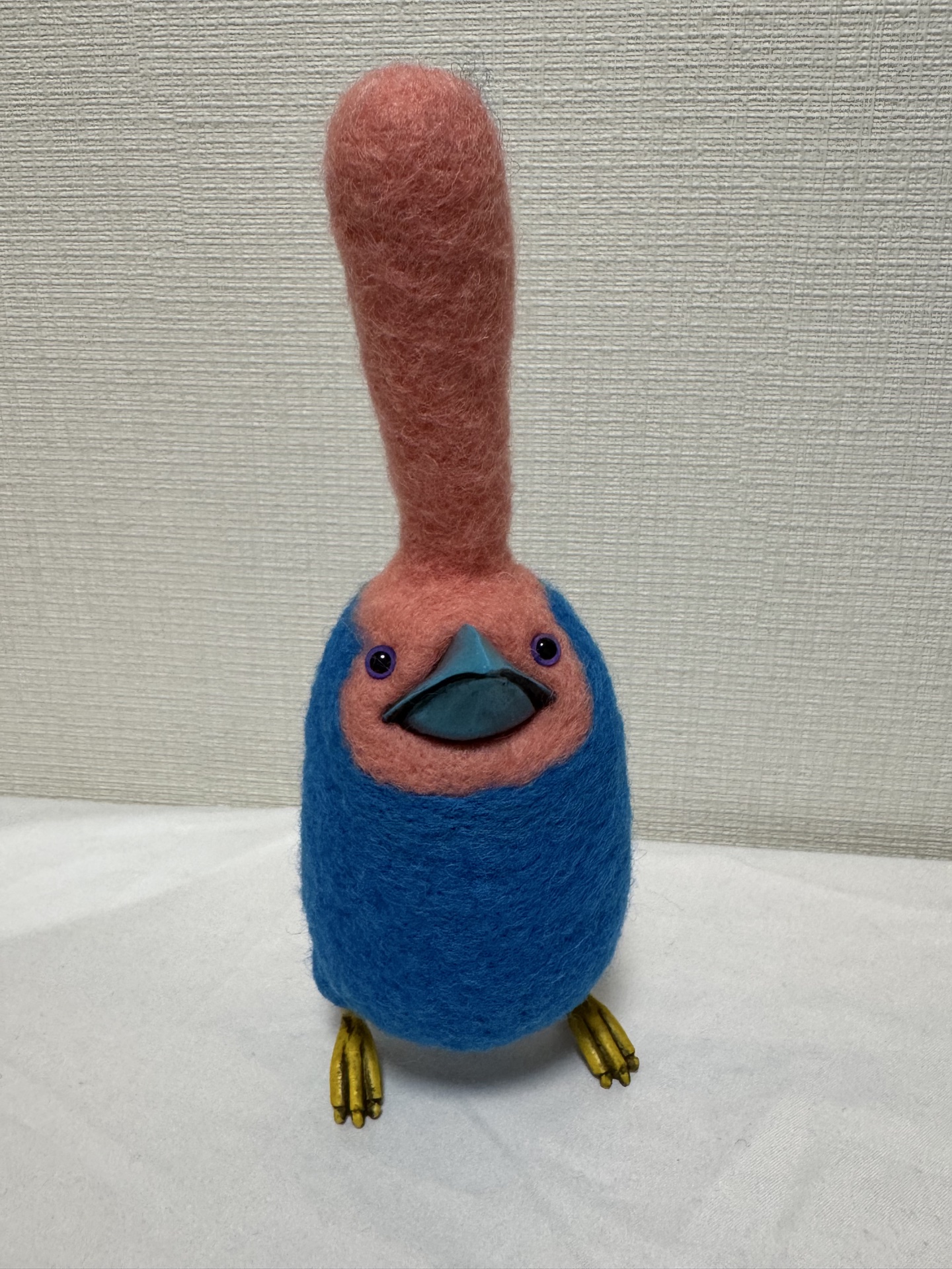 【屁股鸟】粉蓝棒槌武士鸟（中号）