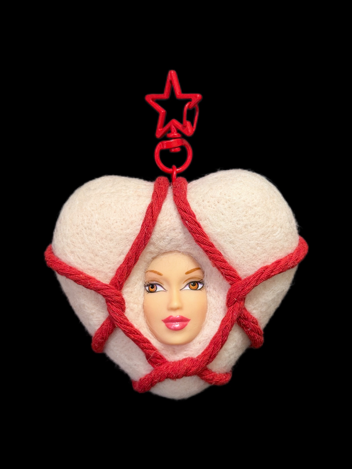 【束缚的爱】Barbie芭比恶搞羊毛毡挂件包挂