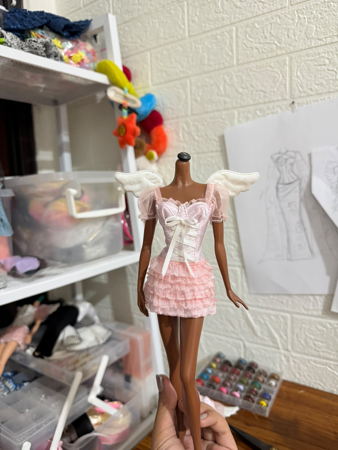 芭比Barbie束胸多层蛋糕短裙